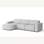 Olio Selezione Sofa w kształcie litery L Tkanina Raven 6